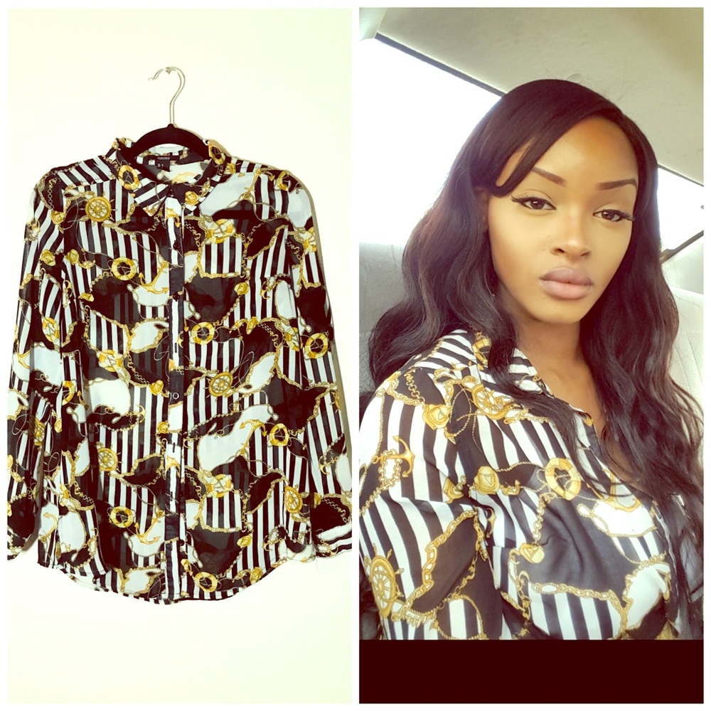 Sheer Button Up. 😎😊😁